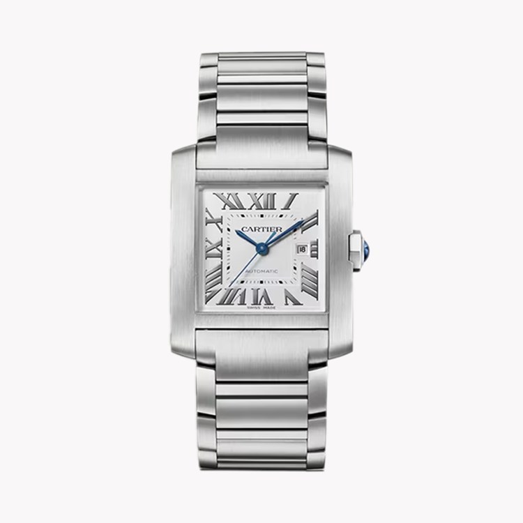 Cartier Tank Française Large, Silver Dial, Roman Numerals_1