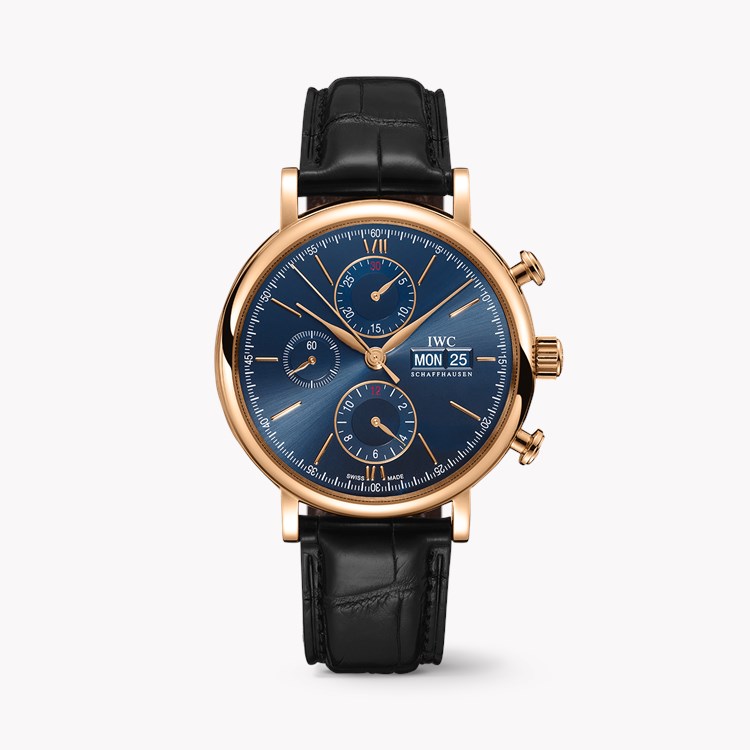 IWC Portofino Chronograph 42mm, Blue Dial, Baton Numerals_1