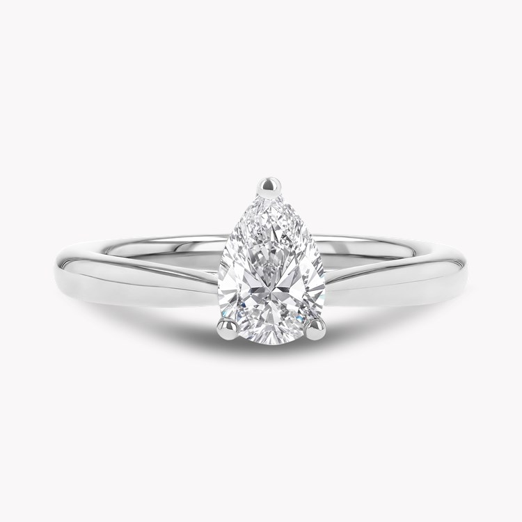 Gaia 0.70ct Pear Shaped Diamond Ring Pear Shaped, Claw Set_2