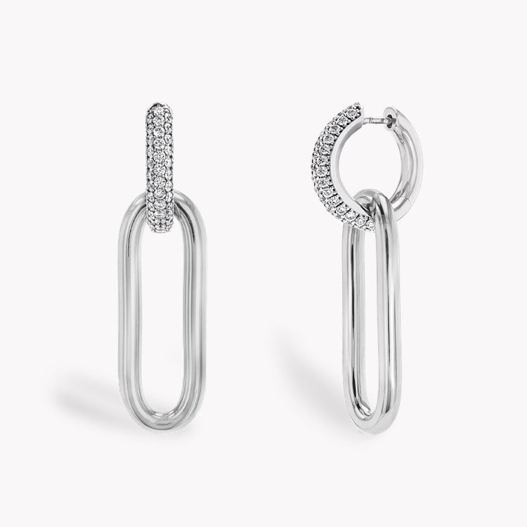 Havana 0.87ct Diamond Drop Earrings Brilliant Cut, Pave Set_1