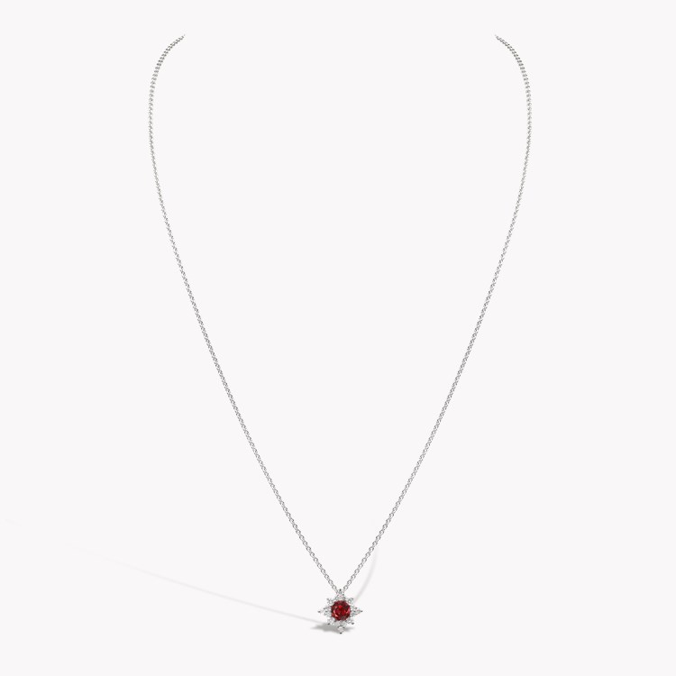 Star Struck Ruby Pendant Brilliant cut, Claw set_2