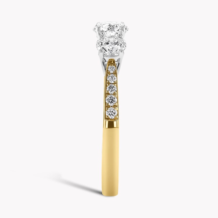 Duchess 1.08ct Diamond Three Stone Ring Brilliant cut, Claw set_4