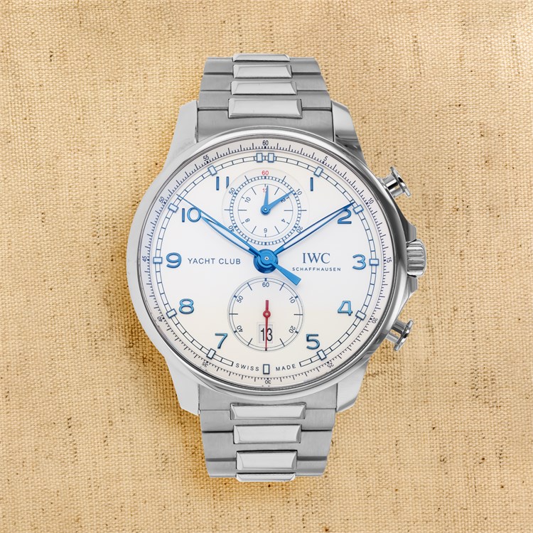 Pre-Owned IWC Portugieser Yacht Club Chronograph 44.6mm, Silver Dial, Arabic Numerals_1