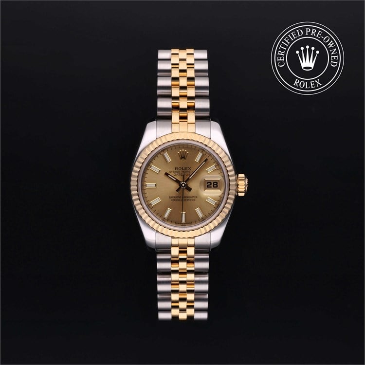 Lady-Datejust 26 with a bezel and bracelet