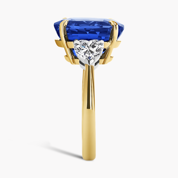 Masterpiece Venus 10.70ct Sri Lankan Sapphire and Diamond Solitaire Ring Oval Cut, Claw Set_4