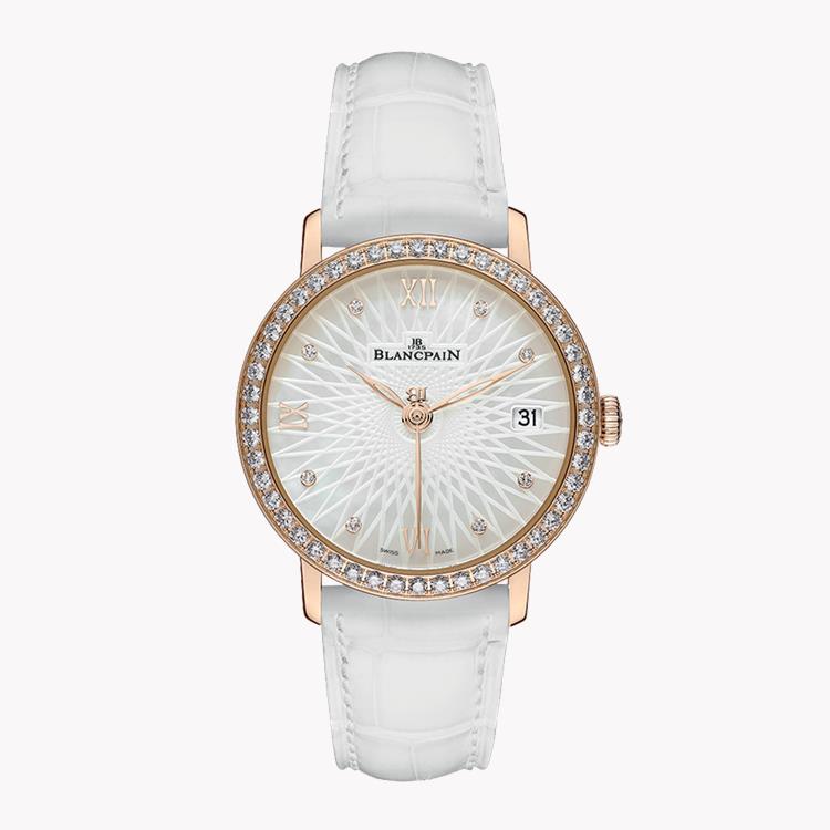 Blancpain Women   6604 2944 55A 33.9mm, Mother of Pearl Dial, Diamond Numerals_1