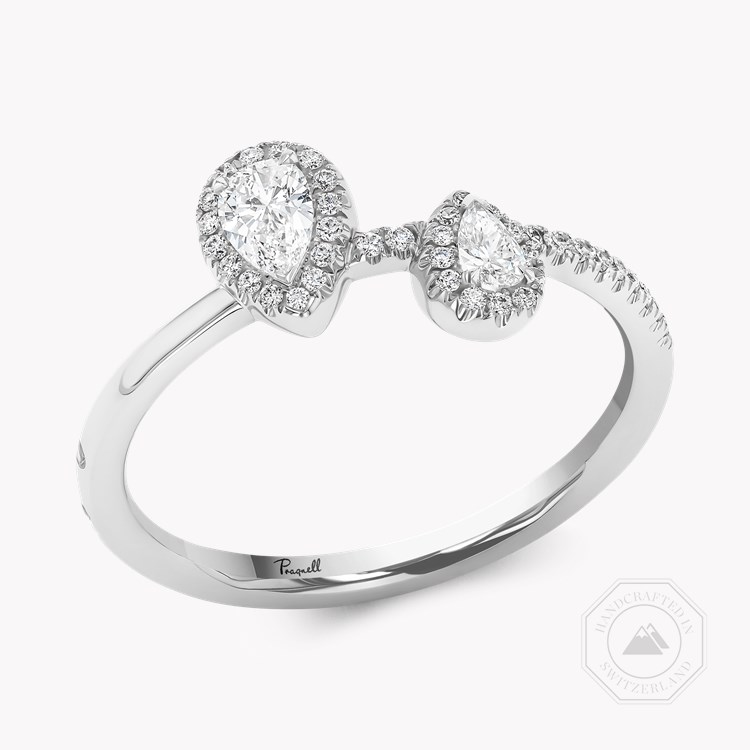 Skinny B Pear Shaped Diamond Ring Pear Shaped, Claw Set_1