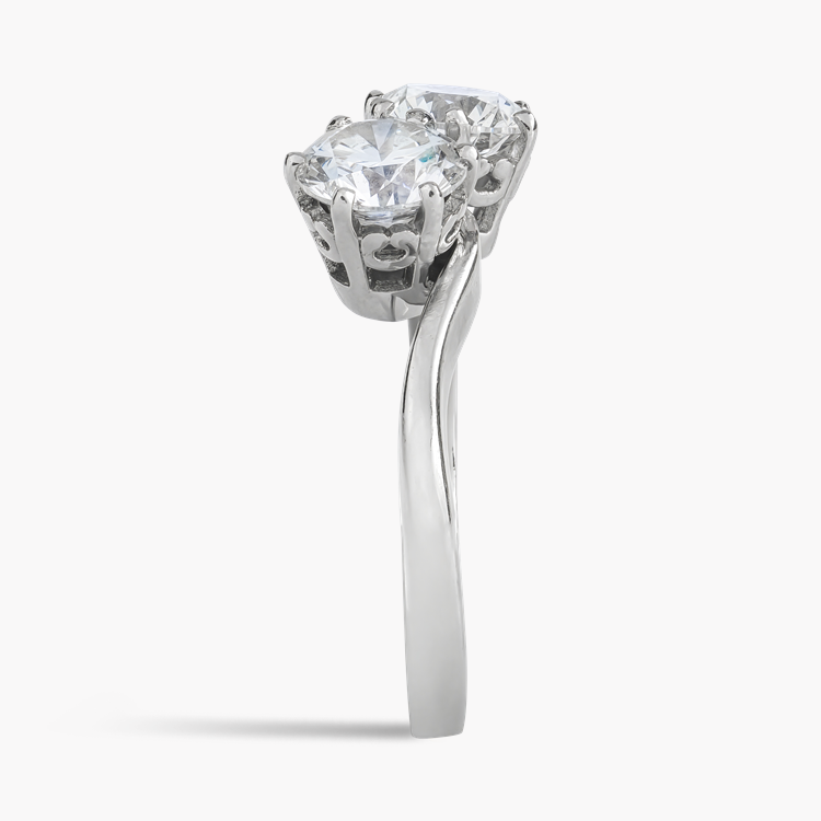 Brilliant Cut 1.95ct Diamond Toi et Moi Ring Brilliant cut, Claw set_4