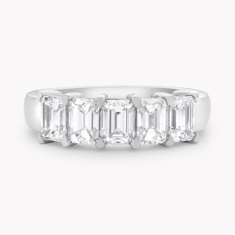Five Stone Diamond Ring Emerald Cut, Claw Set_2