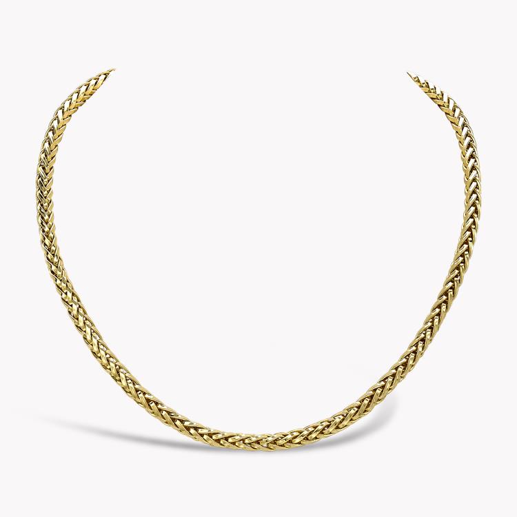 Handmade English Chain 42cm Medium Chain Necklace in 18CT Yellow Gold _1