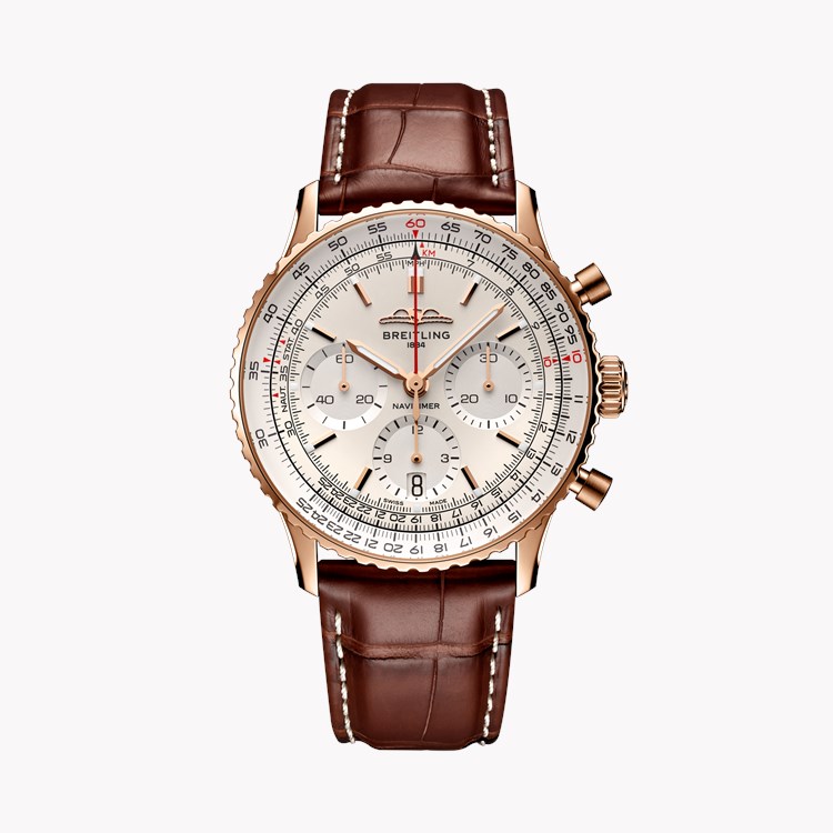Breitling Navitimer B01 Chronograph 41 41mm, Silver Dial, Baton Numerals_1
