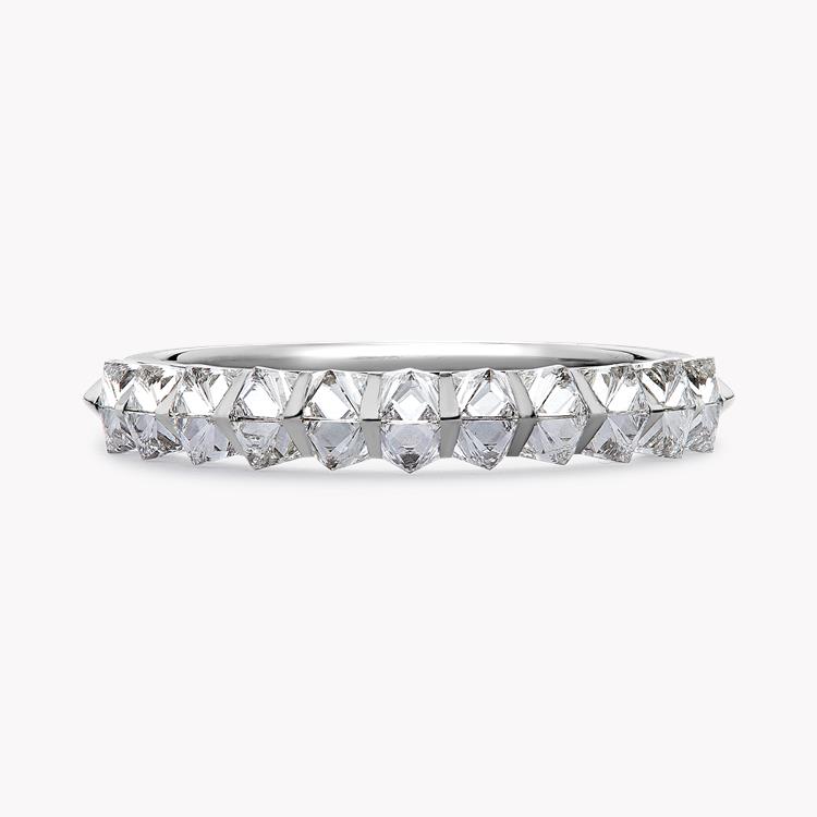 RockChic Two-Row Diamond Ring 1.08CT in Platinum Princess Cut, Channel Set_2