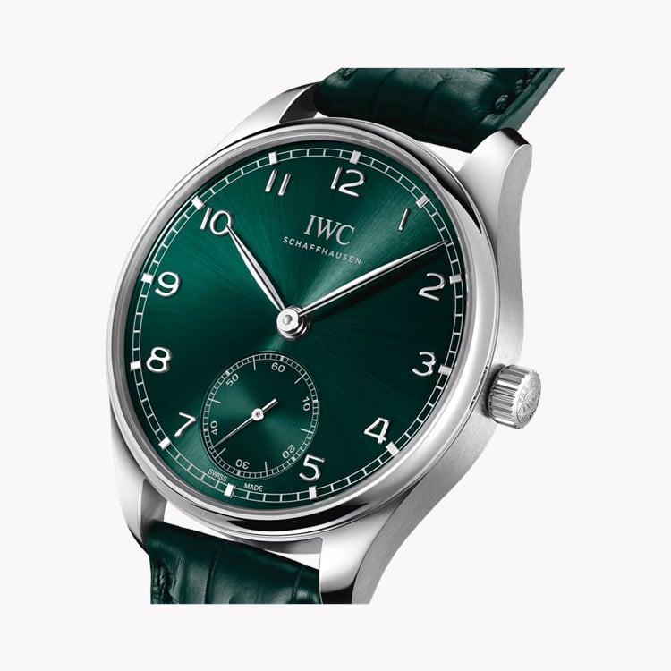 IWC Portugieser 40.4mm, Green Dial, Arabic Numerals_3