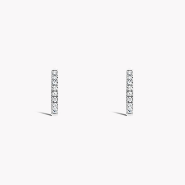 Brilliant Cut Diamond Hoop Earrings Brilliant Cut, Grain Set_2