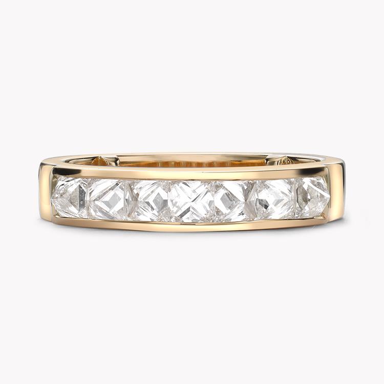 RockChic Domed 1.11ct Diamond Classic Half Eternity Ring Inverted Princess Cut, Channel Set_2