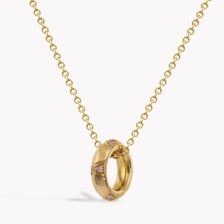 Origins Small Pink Diamond Pendant Brilliant Cut, Grain Set_2