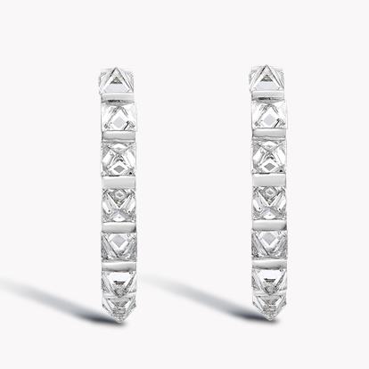 RockChic Diamond Hoop Earrings 1.04ct in Platinum