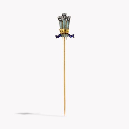 Prince of Wales Heraldic Badge Stick Pin