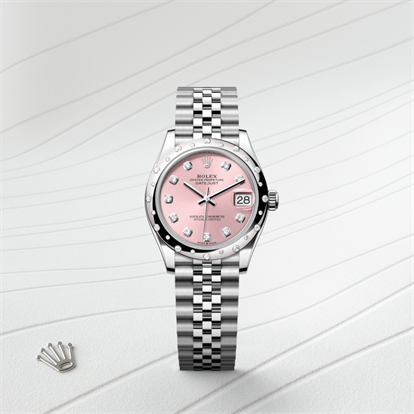 Datejust 31, Oyster, 31 mm, Oystersteel, white gold and diamonds watch