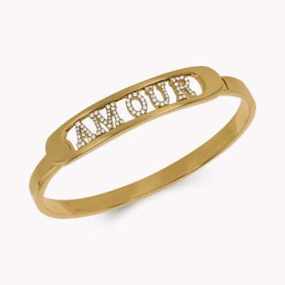 Contemporary Brilliant Cut 0.28ct Diamond ‘Amour' Bangle