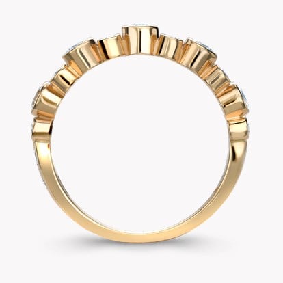 Bubbles Half-Eternity Diamond Ring