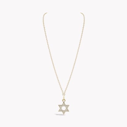 Star of David Diamond Pendant Charm
