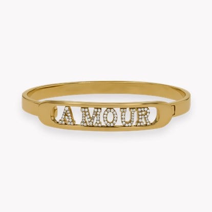 Contemporary Brilliant Cut 0.28ct Diamond ‘Amour' Bangle