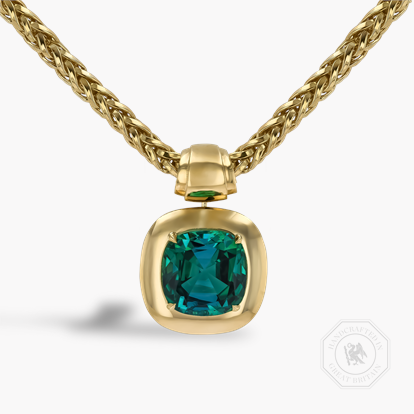 Masterpiece Portrait Setting 15.46ct Nigerian Tourmaline Pendant