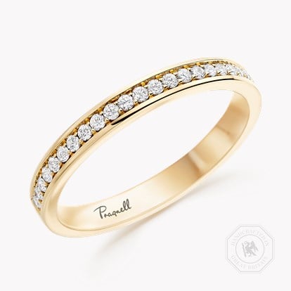 Brilliant Cut Diamond Half Eternity Ring