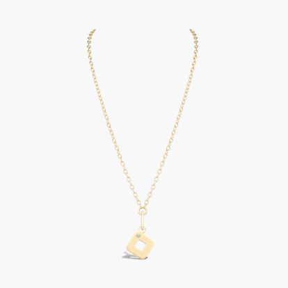Letter O Diamond Pendant Charm