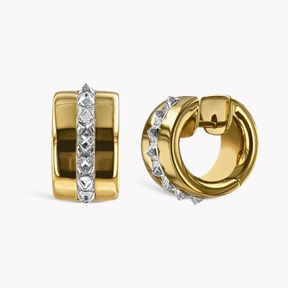 Rockchic Diamond Hoop Earrings 1.35ct in 18ct Yellow Gold