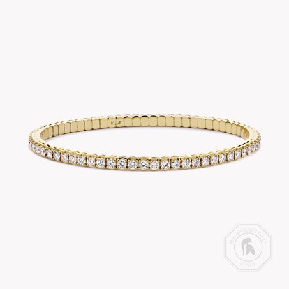 Expandable Diamond Bangle 4.21ct in 18ct Yellow Gold