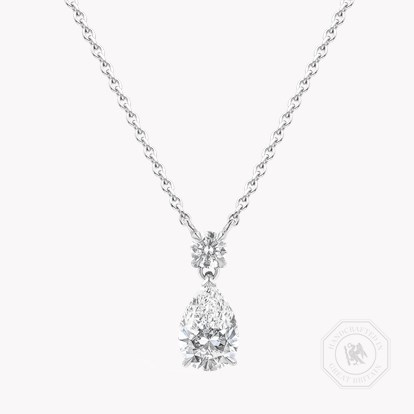 Pear Shaped 0.90ct Diamond Pendant