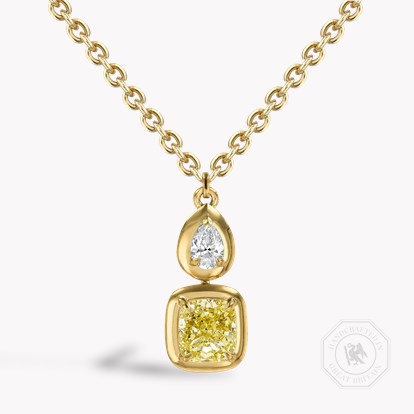 Skimming Stone 2.27ct Kimberley Yellow Diamond Pendant