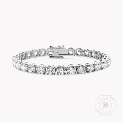 Brilliant Cut Diamond Line Bracelet