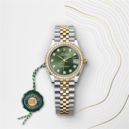 Datejust 31, Oyster, 31 mm, Oystersteel, yellow gold and diamonds watch