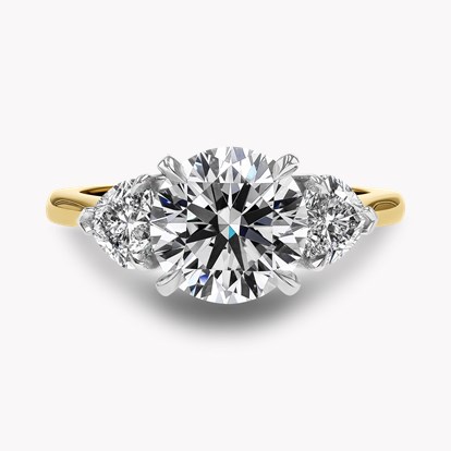 Venus Setting 2.50ct Diamond Three Stone Ring