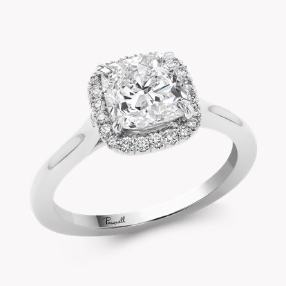 Celestial 1.80ct Cushion Cut Diamond Cluster Ring in Platinum