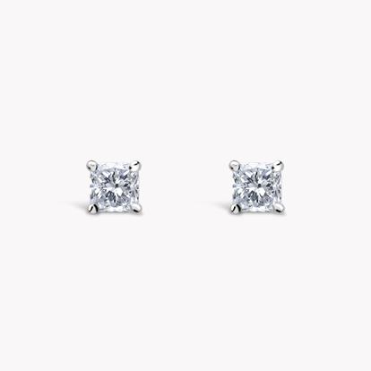 Princess Cut Diamond Stud Earrings 1.00CT in 18CT White Gold