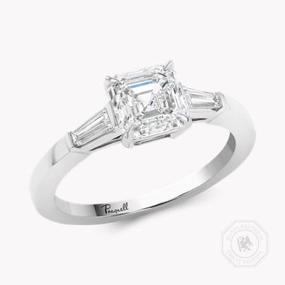 Regency 1.51ct Asscher Cut Diamond Ring in Platinum