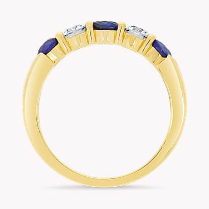 Brilliant Cut Sapphire and Diamond Ring