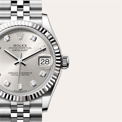 Datejust 31, Oyster, 31 mm, Oystersteel and white gold watch