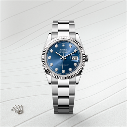 Datejust 36, Oyster, 36 mm, Oystersteel and white gold watch