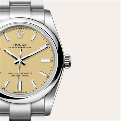 Oyster Perpetual 34, Oyster, 34 mm, Oystersteel watch