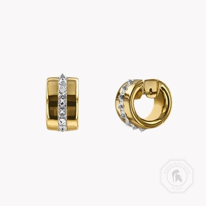 Rockchic Diamond Hoop Earrings 1.33ct in 18ct Yellow Gold