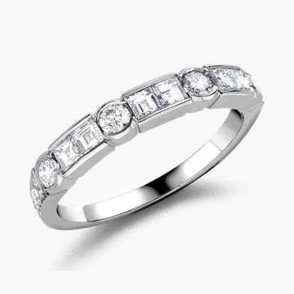 Antrobus Diamond Half Eternity Ring 0.72ct in Platinum