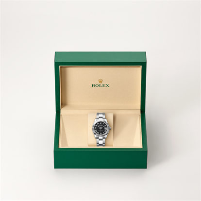 Datejust 31, Oyster, 31 mm, Oystersteel and white gold watch inside presentation box