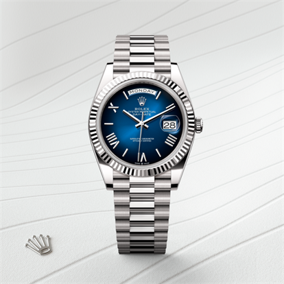Day-Date 40, Oyster, 40 mm, white gold watch