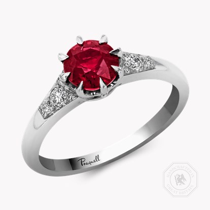 Antrobus Ruby Ring 1.23ct in Platinum