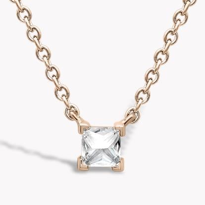 RockChic Diamond Solitaire Necklace 0.40ct in Rose Gold